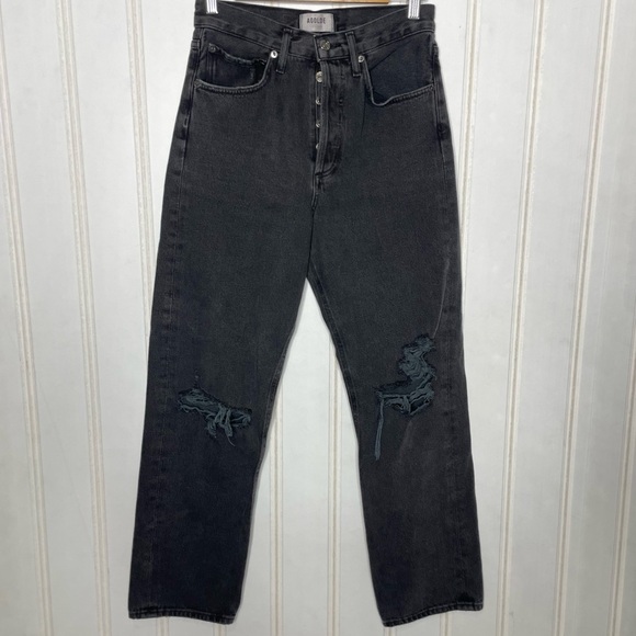 AGOLDE 90's Mid Rise Loose in Smokestack - Picture 3 of 10